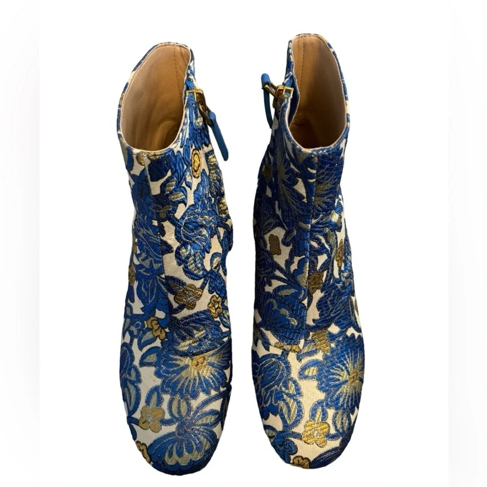 NEW Tory Burch |‎ Shelby Floral Embroidered Ankle Boots Sz 5